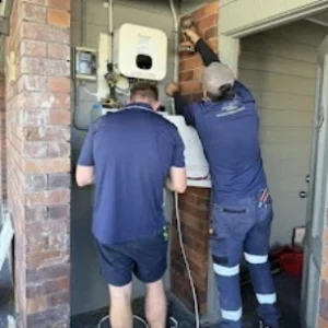 Our commercial electrician is working on an electrical project